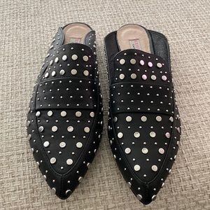 Chinese Laundry Kristin Cavallari Women's Charlie Mule SZ 36.5 Black Studded